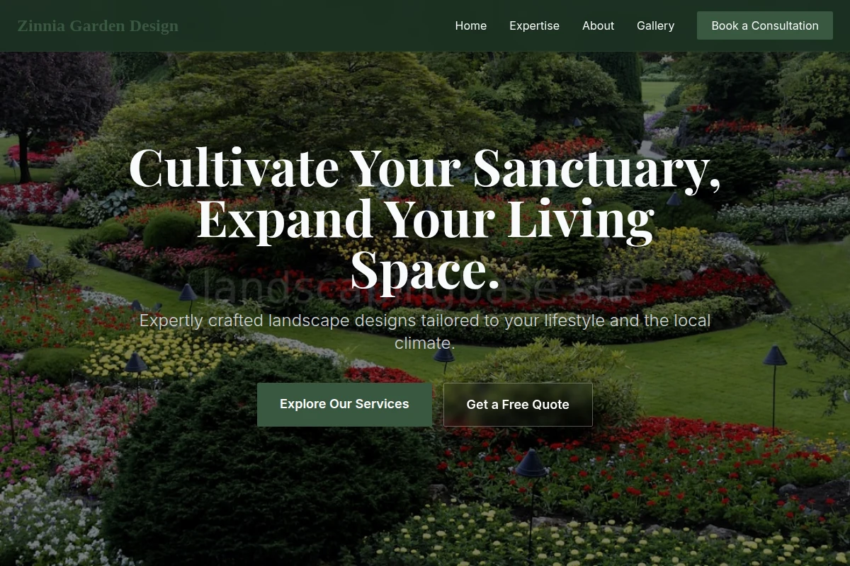 Zinnia Garden Design