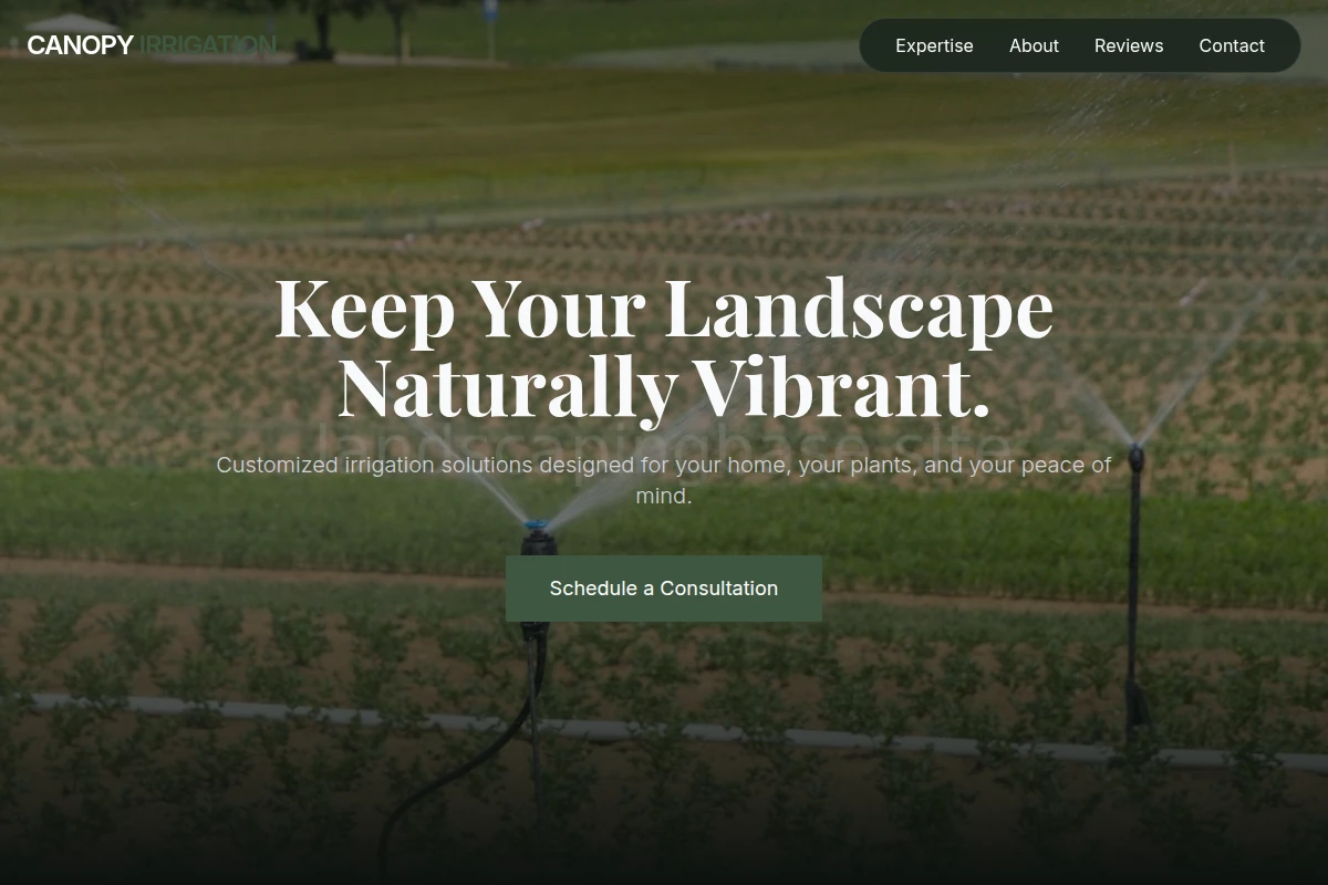 Canopy Irrigation